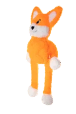 Peluche pour chien avec 5 couineurs – Growl Pulldozers Freddy le renard – Image 3