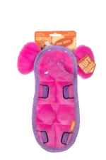 Peluche plate pour chien avec 7 couineurs – Growl Zoo Matz Ella l’éléphante