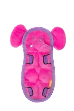 Peluche plate pour chien avec 7 couineurs – Growl Zoo Matz Ella l’éléphante – Image 2