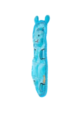 Peluche plate pour chien avec 7 couineurs – Growl Zoo Matz Hugo l’hippopotame – Image 3