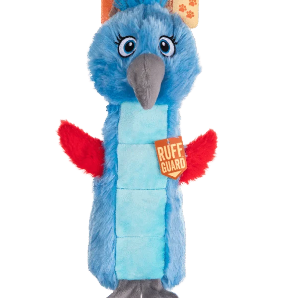Peluche pour chien avec tissu sonore et couineur – Growl Belly Burdz Percy le perroquet