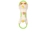 Jouet à tirer pour chiens avec corde continue et grand couineur – Growl Haystackerz Quacker le canard