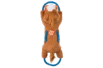 Jouet à tirer pour chien avec corde continue et grand couineur – Growl Haystackerz Hayride le cheval