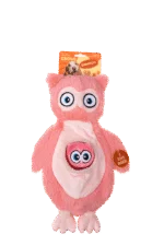 Peluche pour chien en peluche avec couineurs et 2 jouets cachés – Growl Sidekicks Hoot et Hootlet