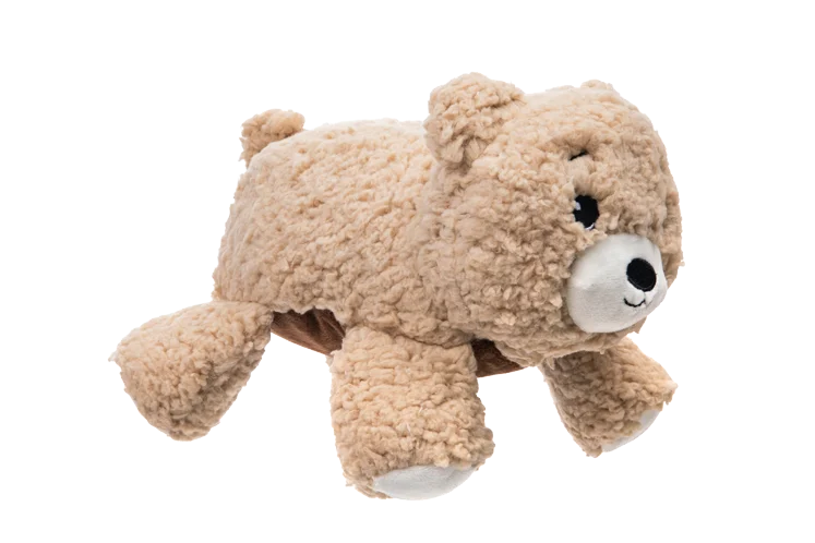 Peluche pour chien en sherpa avec un grand couineur – Growl Fuzzaroos Benny l’Ours – Image 3