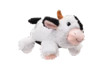 Peluche pour chien en sherpa avec grand couineur – Growl Fuzzaroos Coco la Vache – Image 3