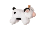 Peluche pour chien en sherpa avec grand couineur – Growl Fuzzaroos Coco la Vache – Image 4