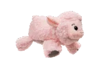 Peluche pour chien en sherpa avec grand couineur – Growl Fuzzaroos Lolly l’agneau – Image 3