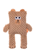 Peluche pour chien en forme de cube avec couineur – Growl Block Heads Boxy l’ours – Image 2