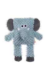 Peluche pour chien avec forme cubique et sifflet – Growl Block Heads Trunky l’éléphant – Image 2