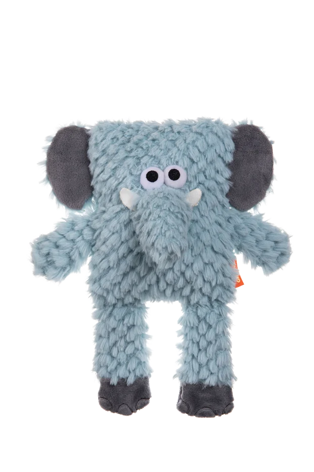 Peluche pour chien avec forme cubique et sifflet – Growl Block Heads Trunky l’éléphant – Image 2