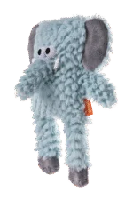 Peluche pour chien avec forme cubique et sifflet – Growl Block Heads Trunky l’éléphant – Image 3