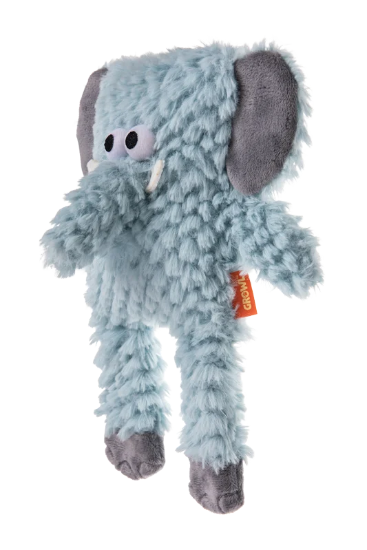 Peluche pour chien avec forme cubique et sifflet – Growl Block Heads Trunky l’éléphant – Image 3