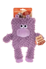 Peluche pour chien en forme de bloc avec couineur – Growl Block Heads Chompy l’hippopotame