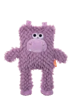 Peluche pour chien en forme de bloc avec couineur – Growl Block Heads Chompy l’hippopotame – Image 2