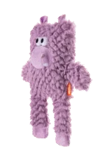 Peluche pour chien en forme de bloc avec couineur – Growl Block Heads Chompy l’hippopotame – Image 3