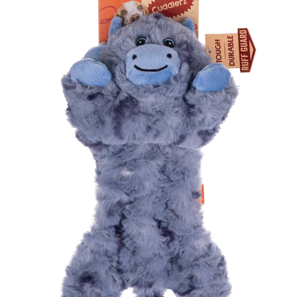 Peluche pour chien avec 5 couineurs et papier froissé – Growl Cuddlerz Chewy la vache