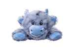 Peluche pour chien avec 5 couineurs et papier froissé – Growl Cuddlerz Chewy la vache – Image 2