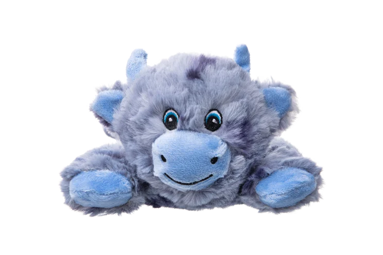 Peluche pour chien avec 5 couineurs et papier froissé – Growl Cuddlerz Chewy la vache – Image 2