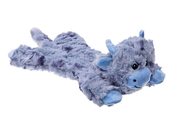 Peluche pour chien avec 5 couineurs et papier froissé – Growl Cuddlerz Chewy la vache – Image 3