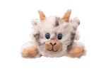 Peluche pour chien avec 5 couineurs et papier froissé – Growl Cuddlerz Nibblers la chèvre – Image 2