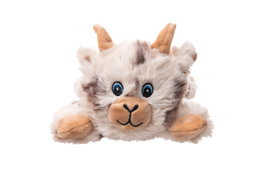 Peluche pour chien avec 5 couineurs et papier froissé – Growl Cuddlerz Nibblers la chèvre – Image 2