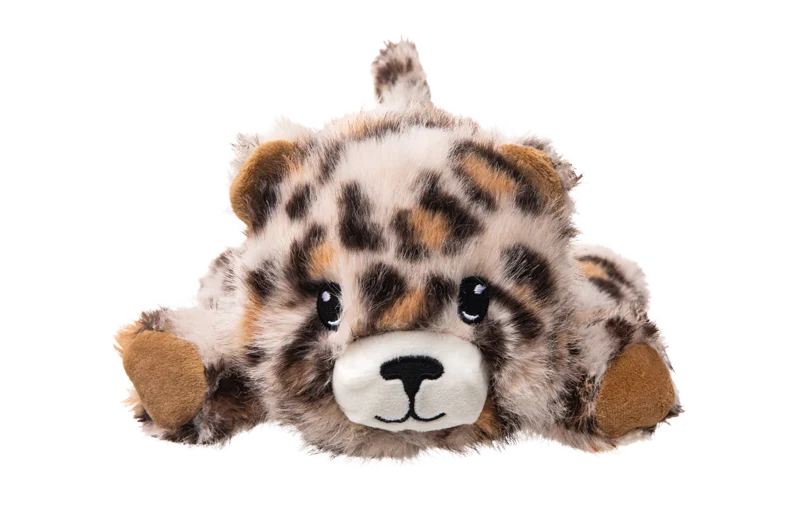 Peluche pour chien à coutures renforcées – Growl Snugglez Larry le léopard – Image 2