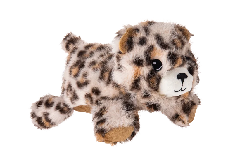 Peluche pour chien à coutures renforcées – Growl Snugglez Larry le léopard – Image 3