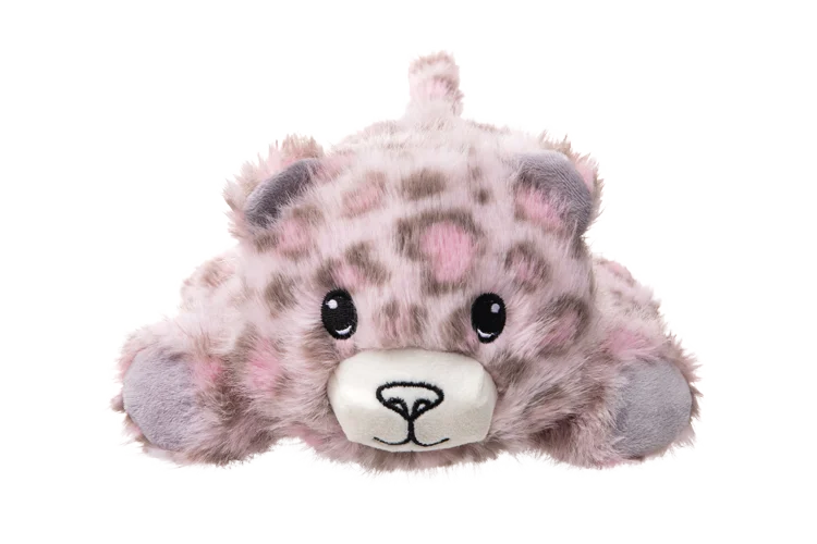 Peluche pour chien à coutures renforcées – Growl Snugglez Sierra le léopard des neiges – Image 2