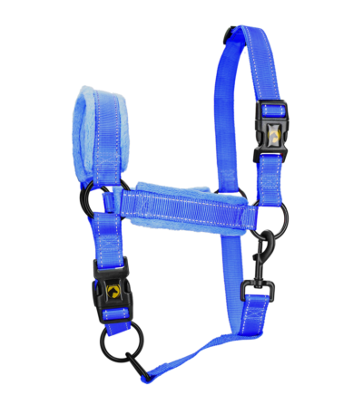 Licol avec polaire et détails réfléchissants, bleu XS – Excellent Superior