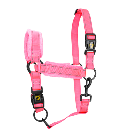 Licol avec polaire et détails réfléchissants, rose XS – Excellent Superior