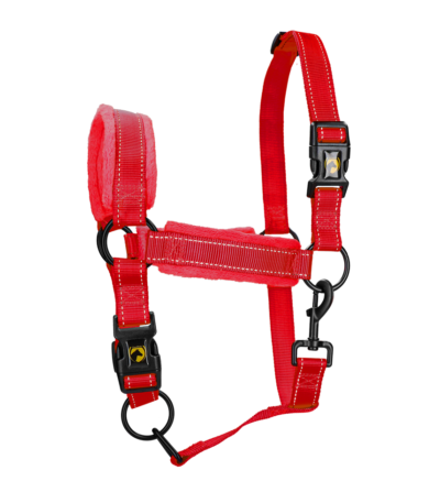 Licol avec polaire et détails réfléchissants, rouge L – Excellent Superior