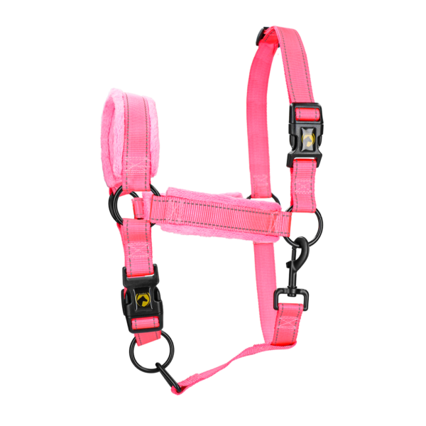 Licol avec polaire et détails réfléchissants, Rose XL – Excellent Superior