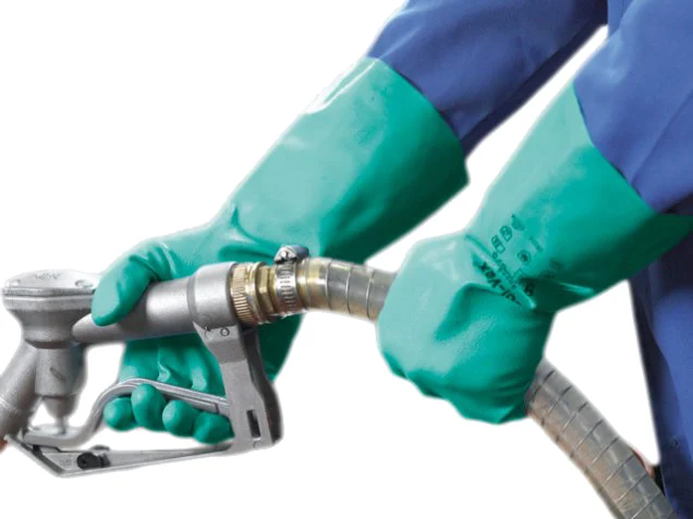 Gants de travail en nitrile résistants aux produits chimiques, taille 10 XL, 33 cm – Sol-Vex – Image 2