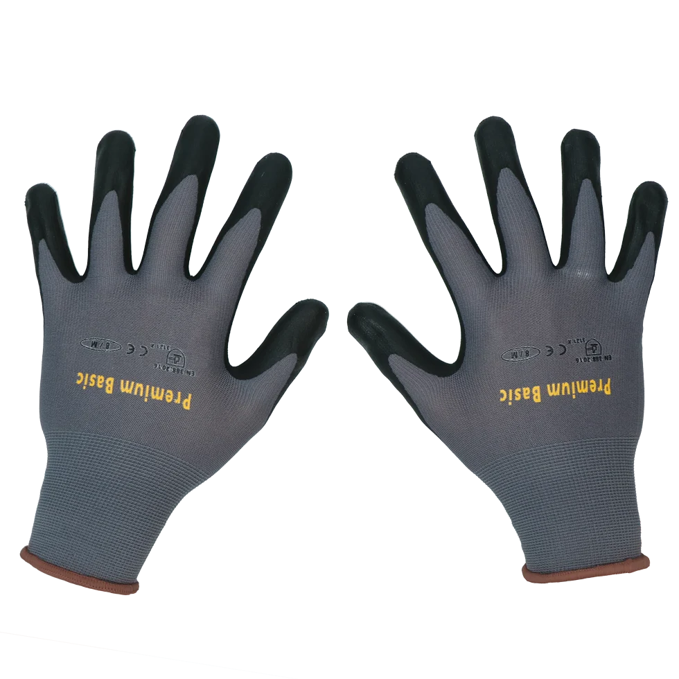 HAND021.png Gants de travail avec revêtement en mousse de nitrile, taille S (7) – Keron Premium Basic – Image 1