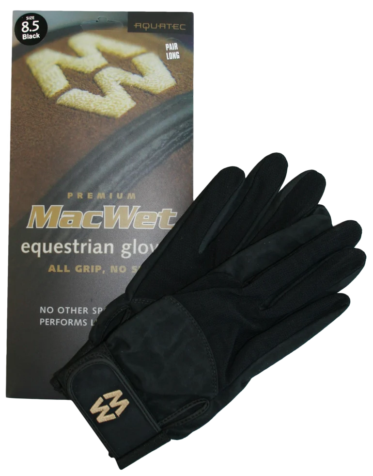 Gant d’équitation d’été blanc, taille 9 – MacWet Micro Mesh – Image 2