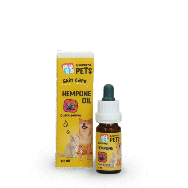 Huile de soin pour la peau des chiens à l’huile de graines de chanvre, 10 ml – Excellent Pets HempOne Oil