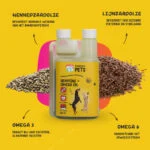 Mélange d’huiles pour chiens et chats à l’huile de graines de chanvre, 250 ml – Excellent Pets HempOne + Omega Oil – Image 5