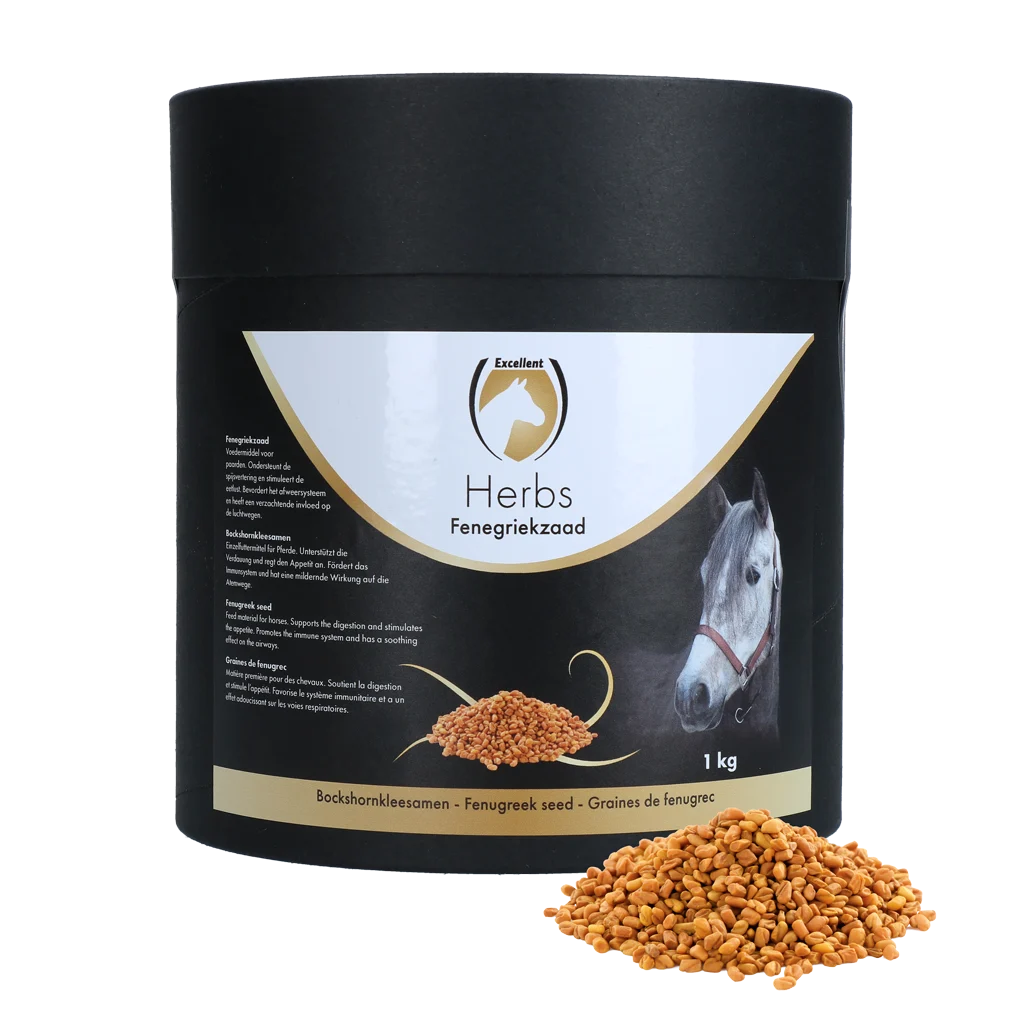Graines de fenugrec pour chevaux, 1 kg – Excellent Horse Herbs Graines de fenugrec – Image 1