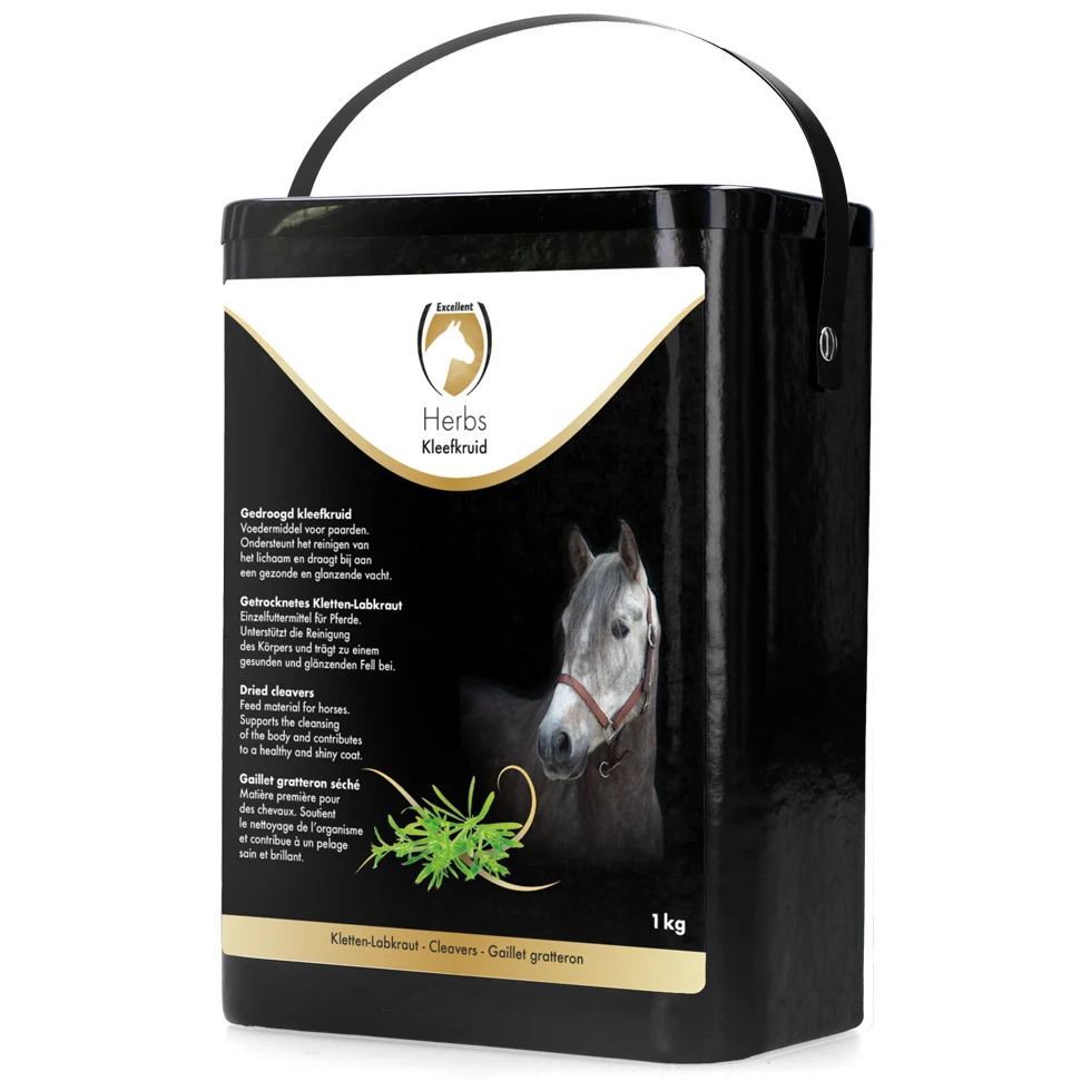 Gaillet gratteron pour chevaux, pour un pelage brillant, 1 kg – Excellent Horse Herbs Kleefkruid – Image 1