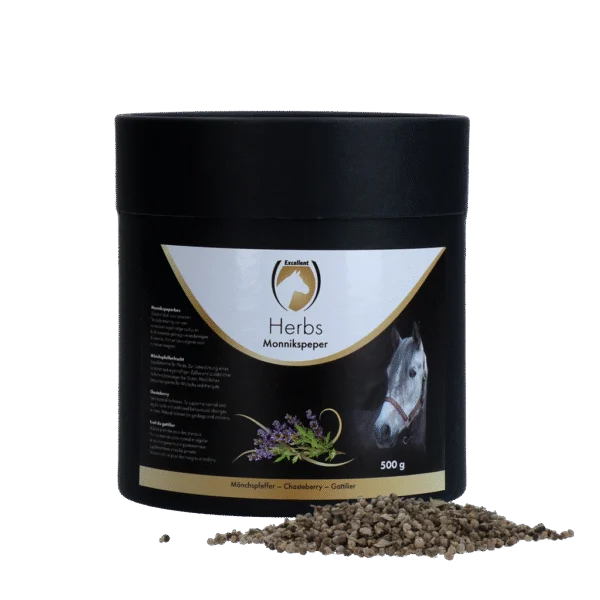Gattilier pour chevaux, pour un cycle normal, 500 g – Excellent Horse Herbs Gattilier