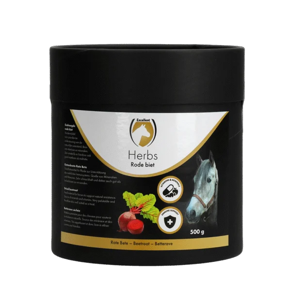 Betterave rouge pour chevaux, avec minéraux et vitamines, 500 g – Excellent Horse Herbs Betterave rouge