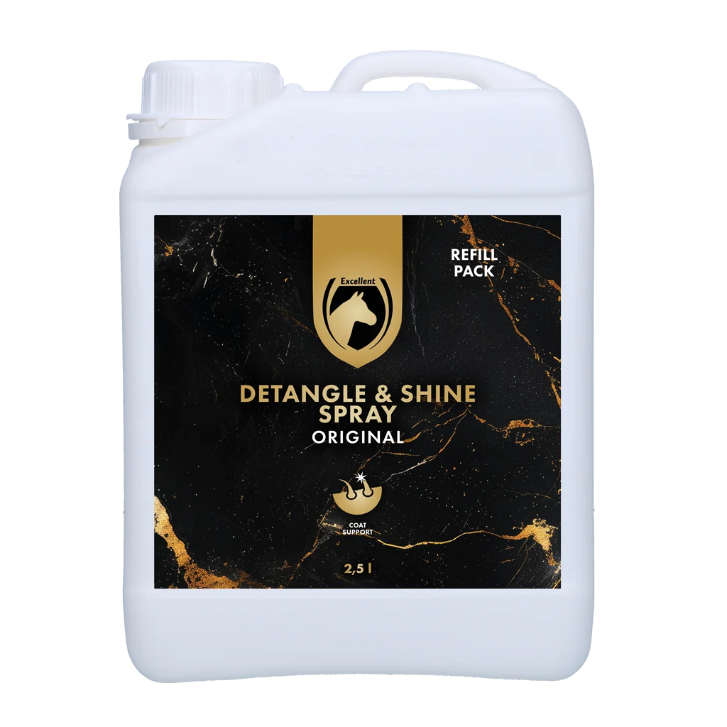 HIGL02500.png Spray démêlant pour la crinière et la queue, 2,5 l – Excellent Horse Hi Gloss Spray Refill – Image 1