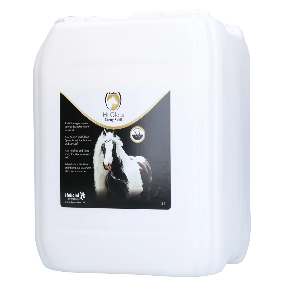 Spray démêlant pour crinière et queue, 5 l – Excellent Horse Hi Gloss Spray Refill – Image 1