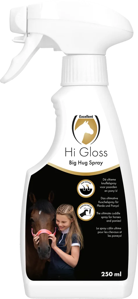 Spray pour crinière et queue à la lavande, 250 ml – Excellent Horse Hi Gloss Big Hug Spray – Image 1
