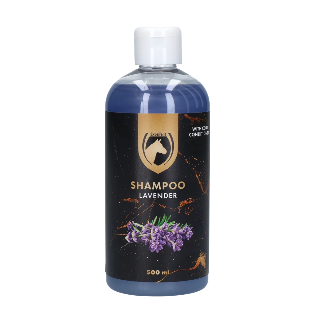 HIGL5096.png Shampoing pour chevaux pour un pelage brillant, 500 ml – Excellent Horse Hi Gloss Shampoo Lavender – Image 1