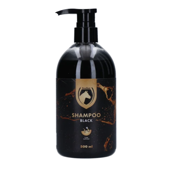 Shampooing pour chevaux pour raviver la couleur et faire briller la robe, 500 ml – Excellent Horse Hi Gloss Shampoo Zwart