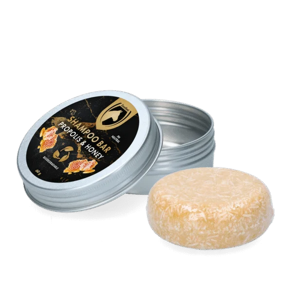 Shampoing solide pour chevaux avec après shampoing, à la propolis et au miel, 60 g – Excellent Horse Hi Gloss Shampoo Bar