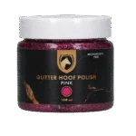 Vernis pailleté pour sabots rose, 150 ml – Excellent Horse Hi Gloss Glitter Hoof Polish