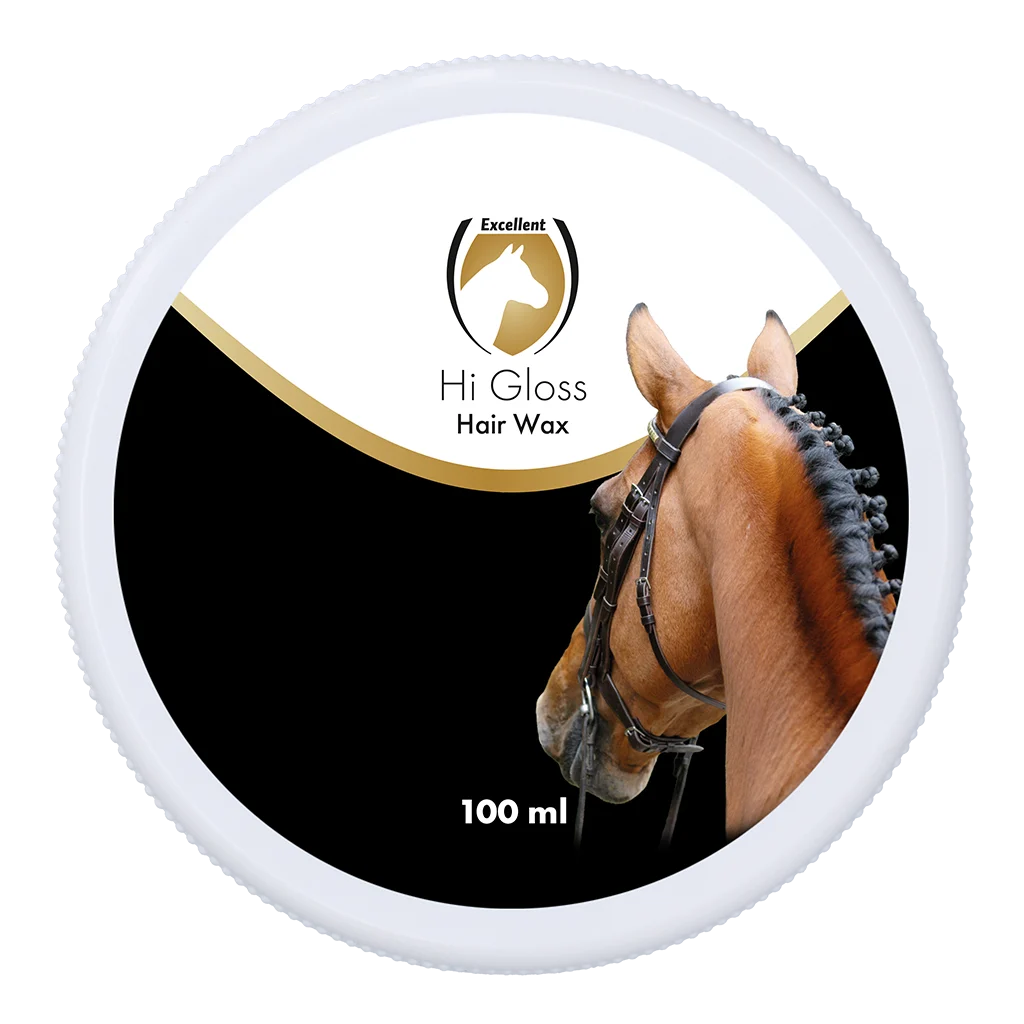 Cire coiffante pour crins et queue, 100 ml – Excellent Horse Hi Gloss Hair Wax – Image 2